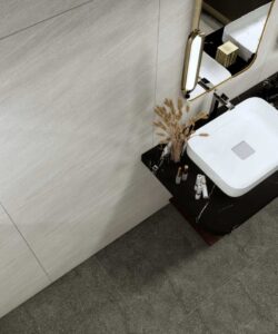 Gạch CMC mã GX 6801 với tông màu xám đậm trung tính mang đến vẻ đẹp thanh lịch không thua gì đá thật