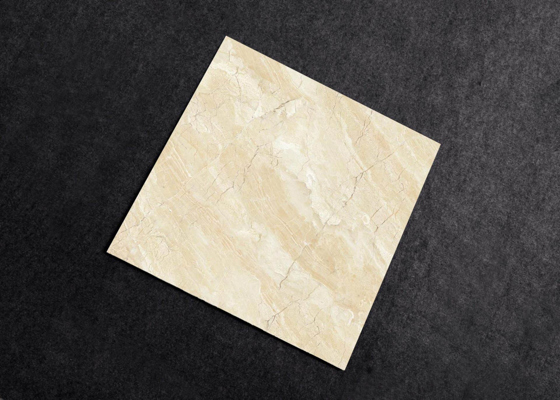 Mẫu gạch giả đá lát nền phòng ngủ CMC mã LX8824 tông màu vàng nhẹ nhàng kết hợp cùng những đường vân đá marble sang trọng