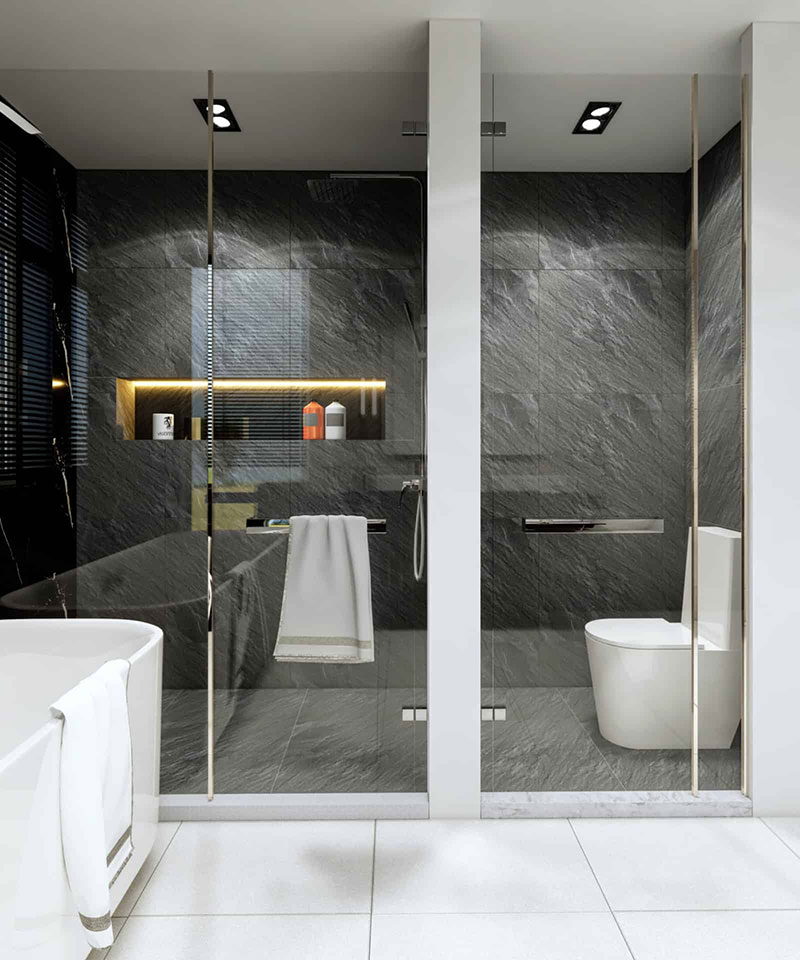 Gạch ốp cho phòng tắm giúp chống nước hiệu quả