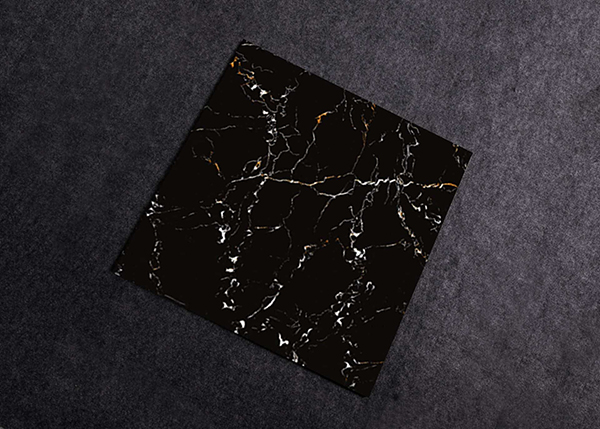 Lựa chọn gạch lát nền vân đá màu đen mã KC 89005 phù hợp cho không gian bài trí theo phong cách thanh lịch