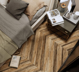 Gạch giả gỗ CMC mã W 159003 phối xương cá lạ mắt, thổi làn gió mới vào không gian sống của bạn