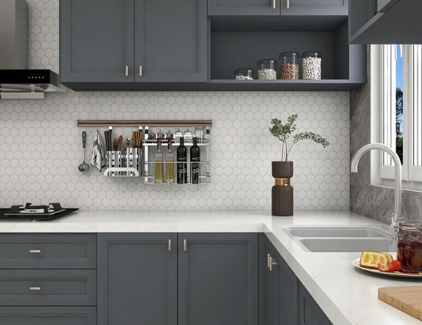 50 mẫu gạch lục giác ốp bếp theo phân loại - màu sắc & họa tiết 29 Gạch lục giác trung tính - giải pháp số 1 cho nhà bếp của bạn