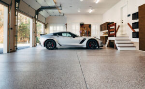 gạch lát nền gara ô tô trong nhà