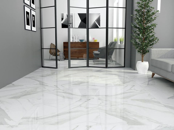 Gạch giả đá marble phù hợp với những không gian sang trọng, lịch thiệp