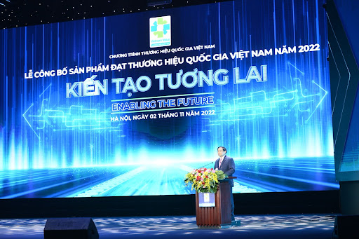 Thủ tướng phát biểu tại Lễ Công bố sp đạt Thương hiệu Quốc gia 2022

