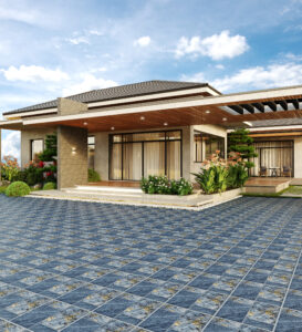 Gạch giả đá tự nhiên – bền màu, hợp phong cách sang trọng.