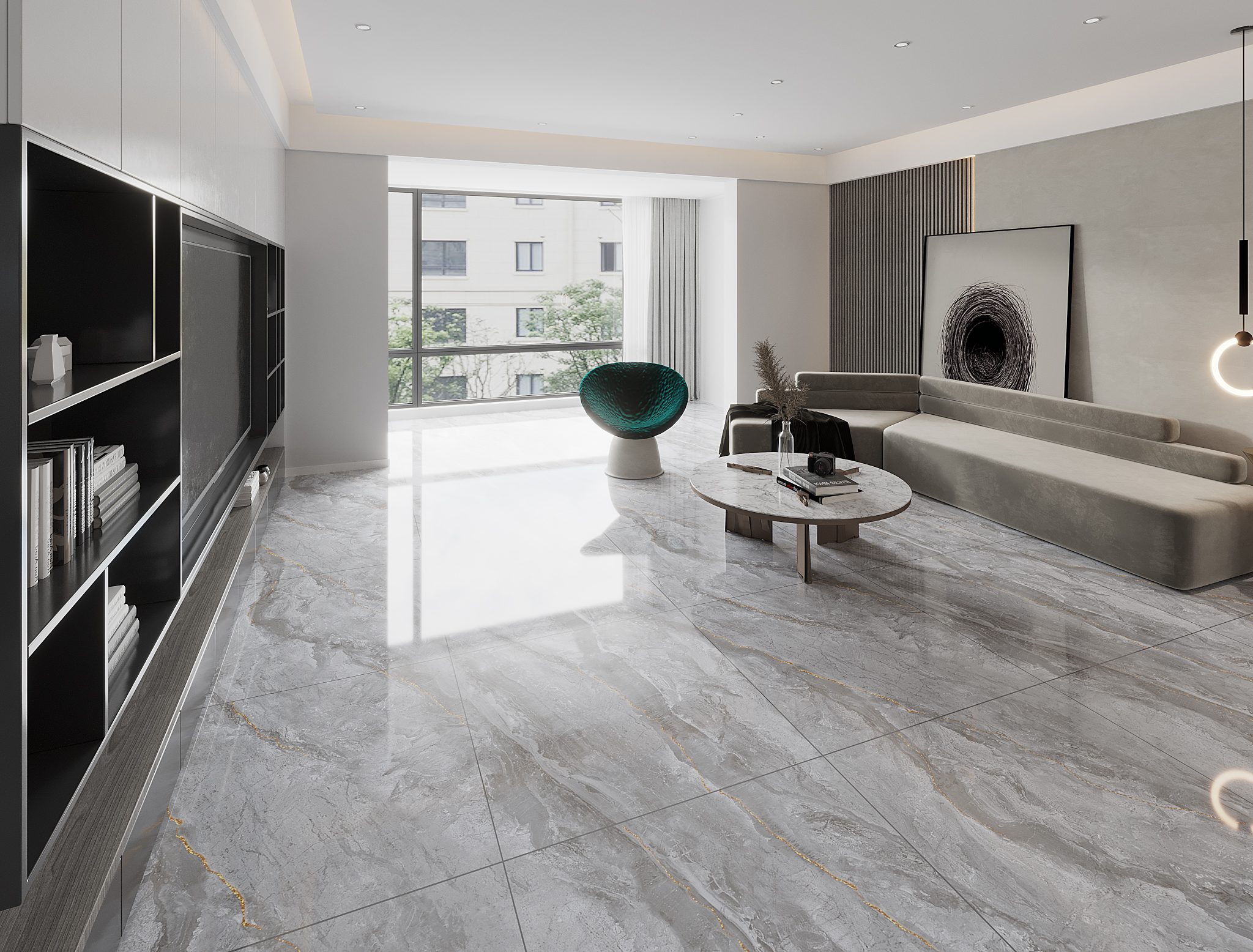 Top 10 bí quyết chọn gạch ốp lát theo phong cách sang trọng, hiện đại 10 Gạch ốp lát men bóng mang đến chiều sâu và độ sáng cho không gian