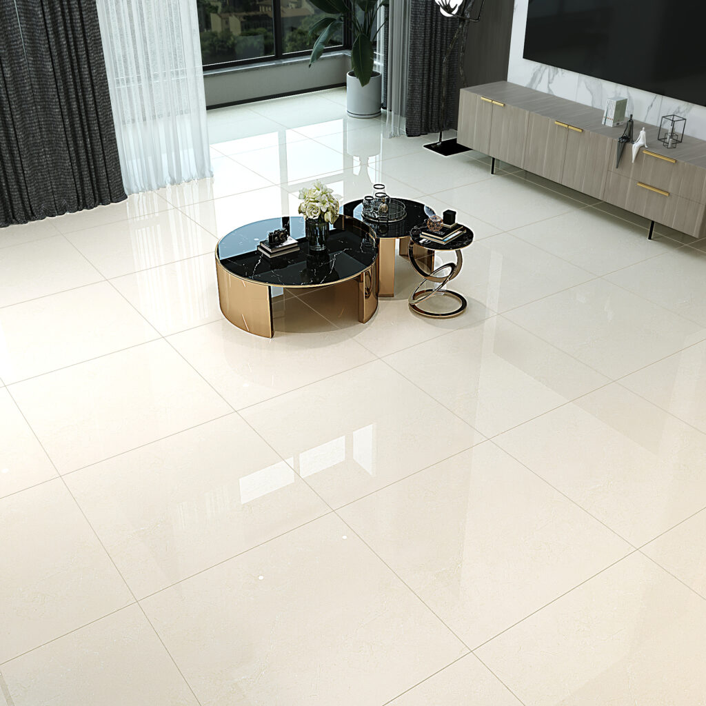 Gạch ốp lát 80x80cm màu vàng kem tinh tế RPG88041S5