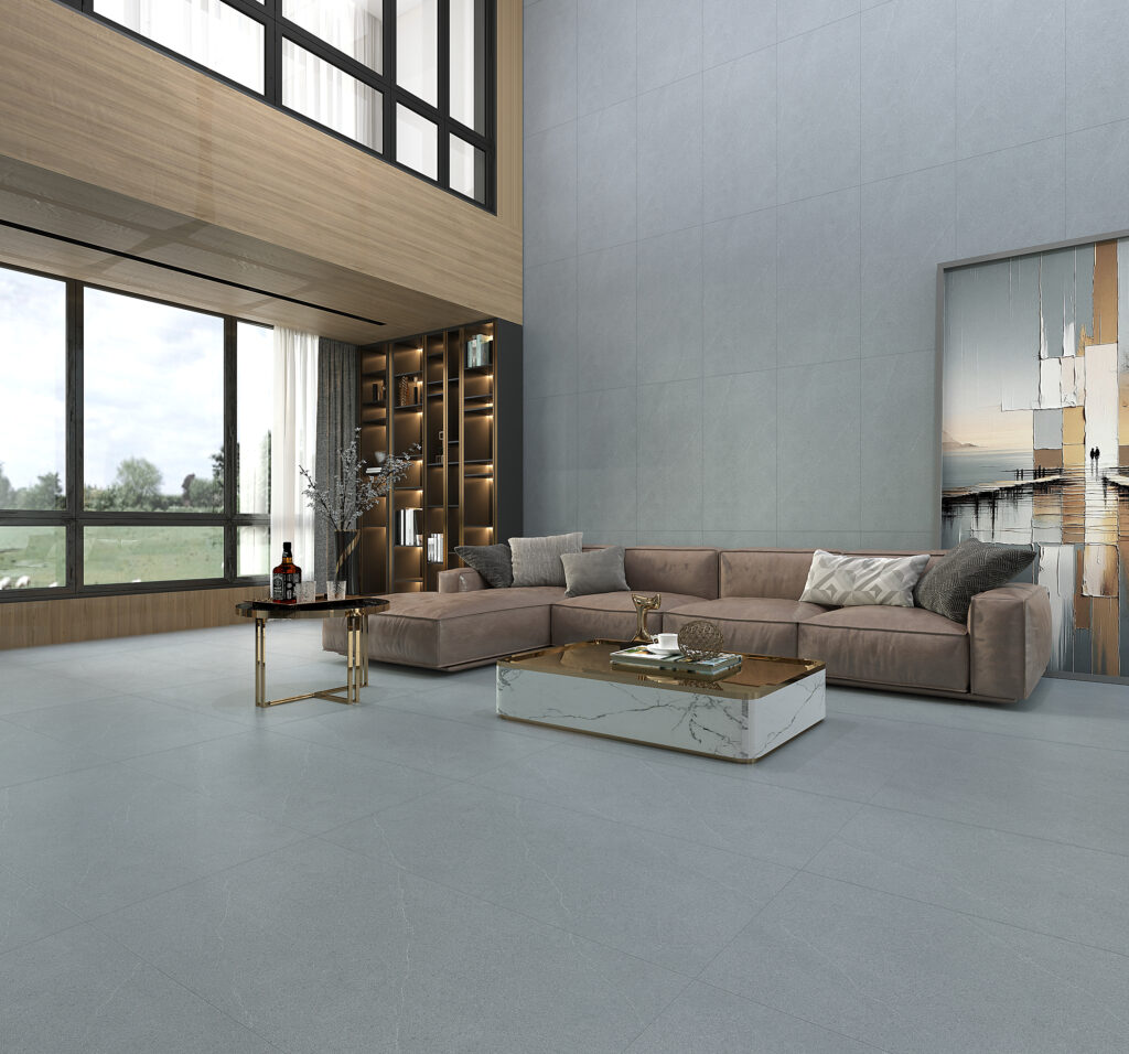 Gạch lát nền 60x120: Kích thước lý tưởng cho không gian hiện đại 5 Gạch 60x120cm màu xám trầm men matt RPM612005 S5