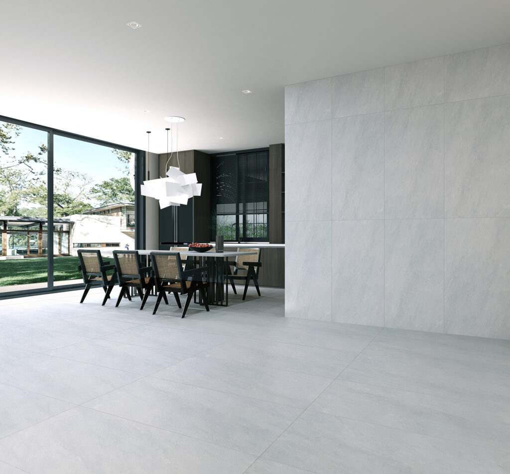 Gạch lát nền 60x120: Kích thước lý tưởng cho không gian hiện đại 3 Gạch 60x120cm màu xám xi măng men matt RPM612006 S5