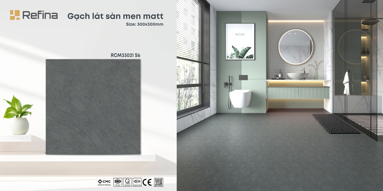 Gạch men matt – Xu hướng vật liệu an toàn cho nhà ở hiện đại 21 RCM33021S6